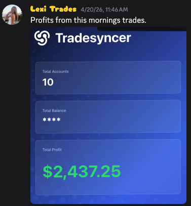 Real trade result from the 3-Light System
