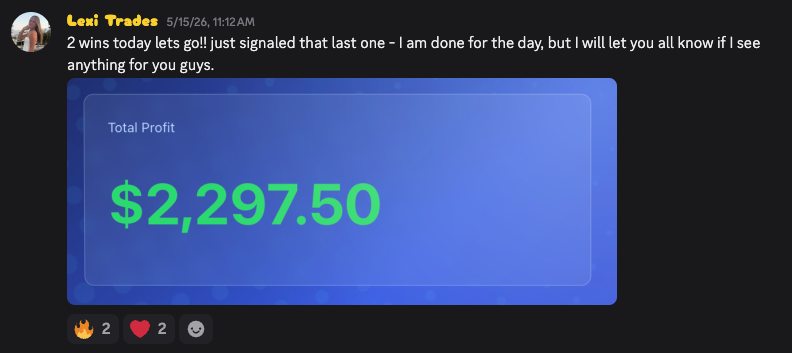 Real trade result from the 3-Light System